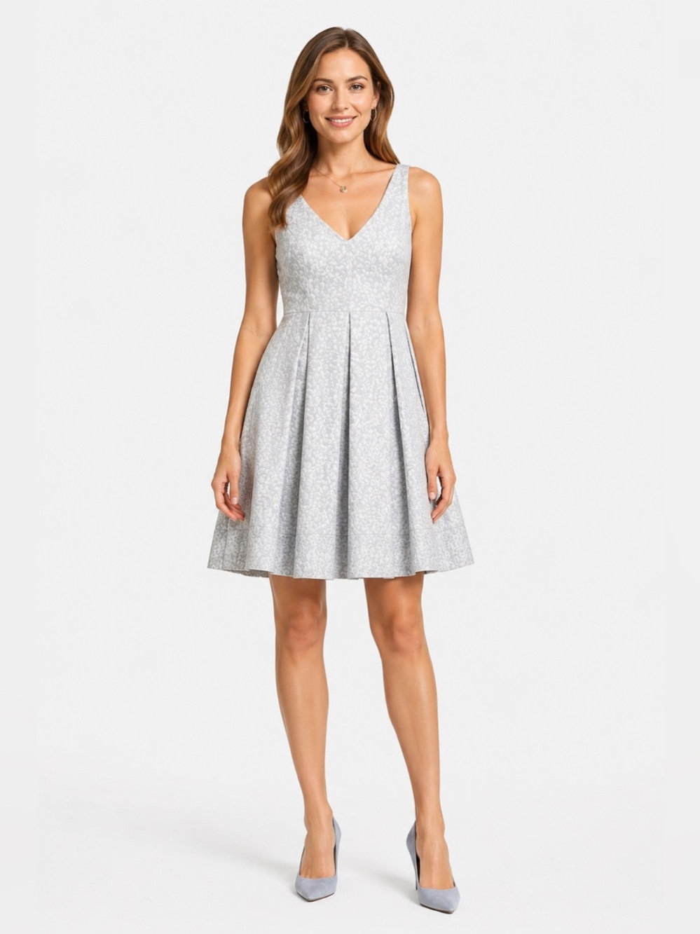 ✨ Lauren Ralph Lauren Metallic Jacquard Fit & Flare Dress ✨